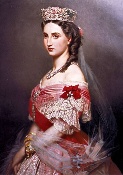 Portrait of Charlotte of Belgium by Franz Xaver Winterhalter